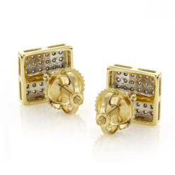 14K Yellow Gold Pave Set Round Diamond Studs Earrings 0.33ct -Jewelry Sales Store 14k gold pave set round diamond studs earrings 033ct p 7060 backye