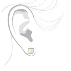 14K Yellow Gold Pave Set Round Diamond Studs Earrings 0.33ct -Jewelry Sales Store 14k gold pave set round diamond studs earrings 033ct p 7060 bodye