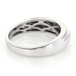 Solitaire 14K White Gold Princess Cut Diamond Wedding Band 0.25ct -Jewelry Sales Store 14k gold princess cut diamond wedding band 025ct p 7008 backwh