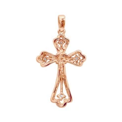 14K White Gold Round Diamond Cross Necklace 0.70ct 13 14K White Gold Round Diamond Cross Necklace 0.70ct -Jewelry Sales Store 14k gold round diamond cross necklace 070ct p 26525 backro