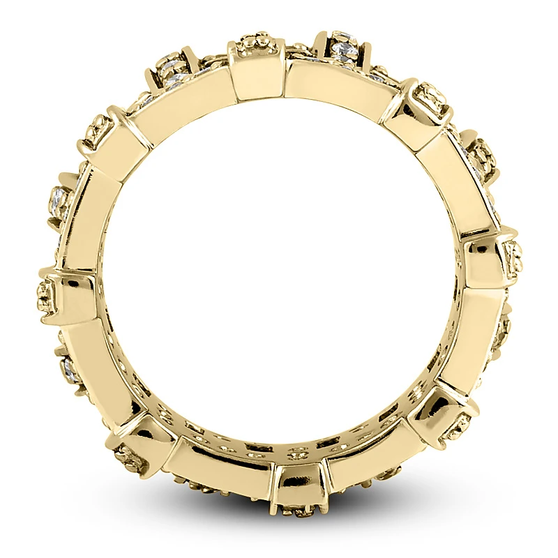 14K White Gold Round Diamond Eternity Ring 0.96ct 8 14K White Gold Round Diamond Eternity Ring 0.96ct - Image 8