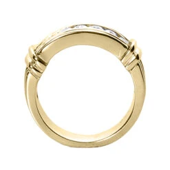 14K White Gold Round Diamond Men's Wedding Ring 0.70ct -Jewelry Sales Store 14k gold round diamond mens wedding ring 070ct p 25599 back yellow 20220426