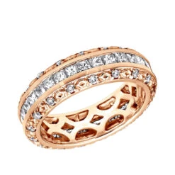 14K White Gold Round Princess Diamond Eternity Band 1.95ct -Jewelry Sales Store 14k gold round princess diamond eternity band 195ct p 6290 ro