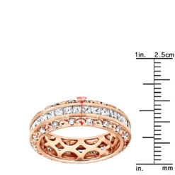 14K White Gold Round Princess Diamond Eternity Band 1.95ct -Jewelry Sales Store 14k gold round princess diamond eternity band 195ct p 6290 rulerro