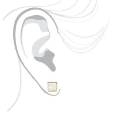 14K Yellow Gold Square Shaped Diamond Stud Earrings 0.41ct -Jewelry Sales Store 14k gold square shaped diamond stud earrings 041ct p 5934 bodye