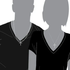 14K White Gold VS Diamond Cross Pendant For Men & Women 1.6Ct -Jewelry Sales Store 14k gold vs diamond cross pendant for men women 16ct 000798 bodwh