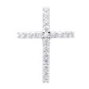 14K White Gold VS Diamond Cross Pendant For Men & Women 1.6Ct