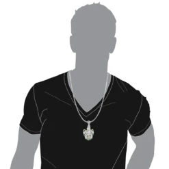 14K Gold White Blue Green Yellow Diamond Sword & Snakes Men's Pendant 18ct -Jewelry Sales Store 14k gold white blue green yellow diamond sword snakes mens pendant 18ct bodwh