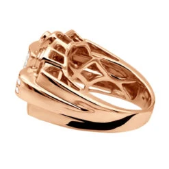 14K White Gold Men's Designer Diamond Ring Princess Round 2.16ct -Jewelry Sales Store 14k mens designer diamond ring princess round 216ct p 6340 backro