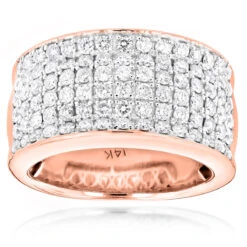 14K White Gold Men's Designer Diamond Wedding Band 2.05ct -Jewelry Sales Store 14k mens designer diamond wedding band 205ct p 40412 ro