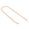 Men's 14K Rose Gold Bead Chain Bracelet 5mm 7.5in-9in