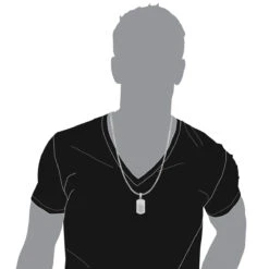 14K White Gold Diamond Dog Tag Pendant 0.22ct -Jewelry Sales Store 14k solid gold diamond dog tag pendant 022ct p 6167 bodwh