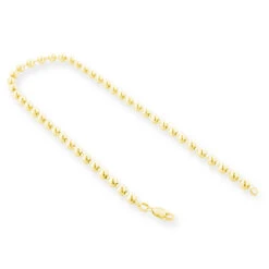 Men's 14K Yellow Gold Ball Chain Bracelet 5mm 7.5in-9in