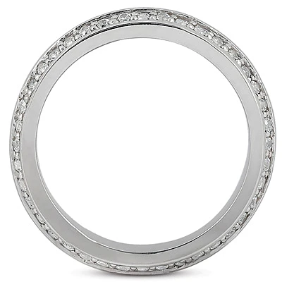 18K White Gold Diamond Eternity Band 0.80ct 4.3mm 9 18K White Gold Diamond Eternity Band 0.80ct 4.3mm - Image 9