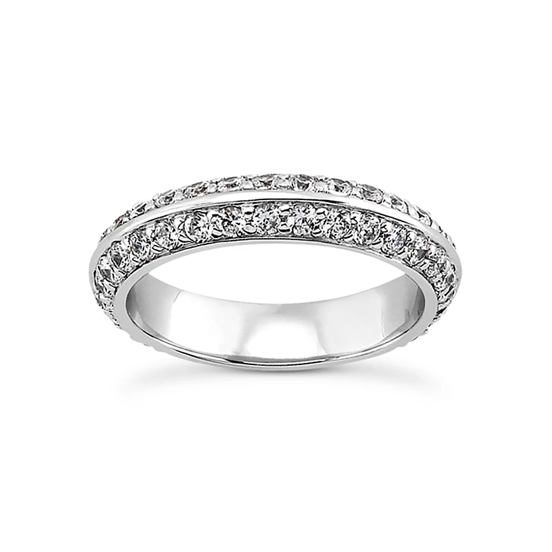 18K White Gold Diamond Eternity Band 0.80ct 4.3mm 1 18K White Gold Diamond Eternity Band 0.80ct 4.3mm