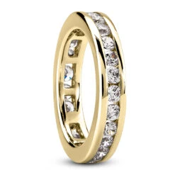 18K White Gold Diamond Eternity Band 1.20ct 4.2mm -Jewelry Sales Store 18k gold diamond eternity band 120ct p 30494 back yellow 20220426