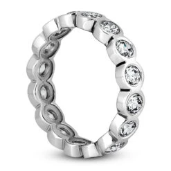 18K White Gold Diamond Eternity Band 1.60ct -Jewelry Sales Store 18k gold diamond eternity band 160ct p 30458 back white 20220426