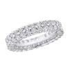18K White Gold Diamond Eternity Band 1.74ct