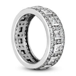 18K White Gold Diamond Eternity Band 1.82ct -Jewelry Sales Store 18k gold diamond eternity band 182ct p 30398 back white 20220420 20220426