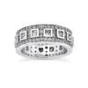 18K White Gold Diamond Eternity Band 1.82ct
