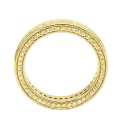 18K Yellow Gold Round And Princess Cut Diamond Eternity Band 1.93ct -Jewelry Sales Store 18k gold diamond eternity band 193ct p 30372 backye