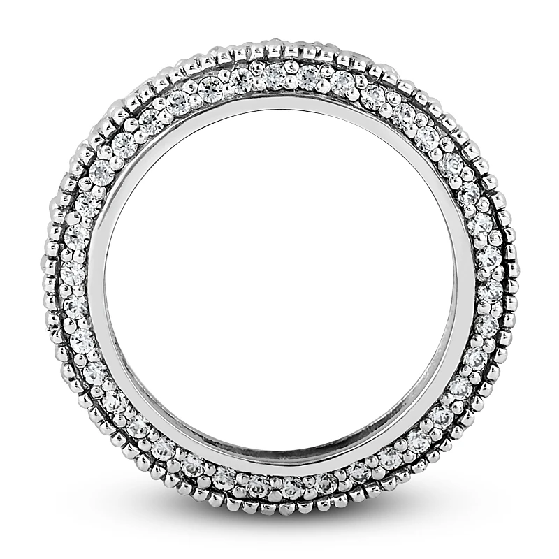 18K White Gold Diamond Eternity Band 2.06ct 7 18K White Gold Diamond Eternity Band 2.06ct - Image 7