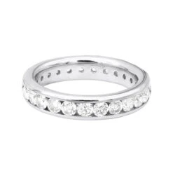 18K White Gold Diamond Eternity Band 2.20ct -Jewelry Sales Store 18k gold diamond eternity band 220ct p 30350 backwh