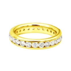 18K White Gold Diamond Eternity Band 2.20ct -Jewelry Sales Store 18k gold diamond eternity band 220ct p 30350 backye