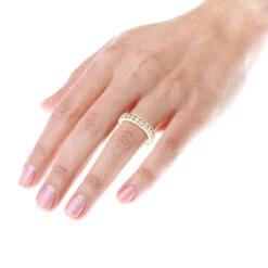 18K Yellow Gold Round Diamond Eternity Band 2.20ct -Jewelry Sales Store 18k gold diamond eternity band 220ct p 30522 bodye