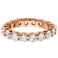 18K White Gold Diamond Eternity Band 3.40ct 5/32in. (4.1mm) 13 18K White Gold Diamond Eternity Band 3.40ct 5/32in. (4.1mm) -Jewelry Sales Store 18k gold diamond eternity band 340ct p 30340 backro