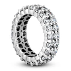 18K White Gold Diamond Eternity Band 4.40ct 6mm -Jewelry Sales Store 18k gold diamond eternity band 440ct p 30510 back white 20220426