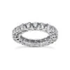 18K White Gold Diamond Eternity Band 4ct