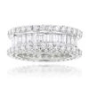 18K White Gold Diamond Eternity Band 5.72ct
