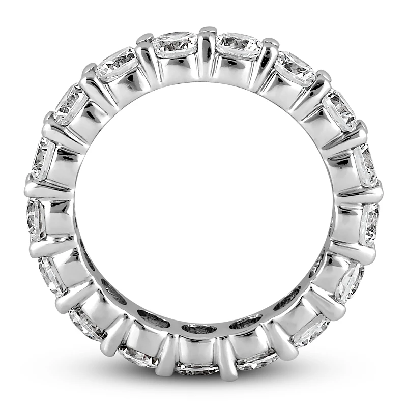 18K White Gold Diamond Eternity Band 5.85ct 9 18K White Gold Diamond Eternity Band 5.85ct - Image 9
