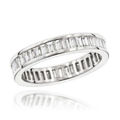 18K White Gold Diamond Eternity Ring 2.72ct