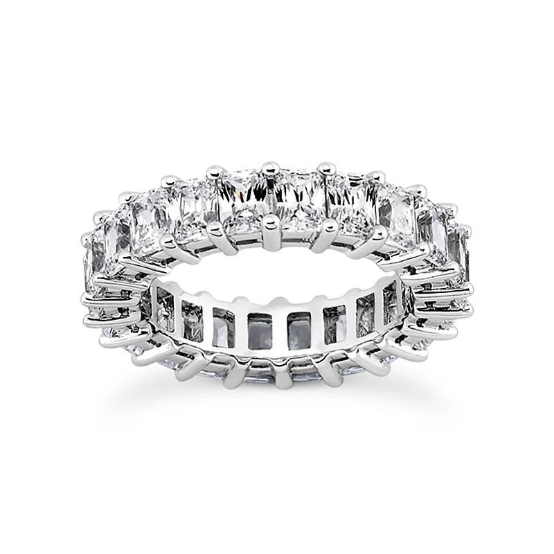 18K White Gold Diamond Eternity Ring 6.65ct 1 18K White Gold Diamond Eternity Ring 6.65ct