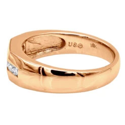 18K White Gold Men's Diamond Wedding Ring 0.49ct -Jewelry Sales Store 18k gold mens diamond wedding ring 049ct p 30919 backro