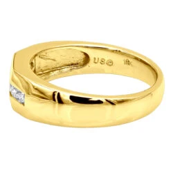 18K White Gold Men's Diamond Wedding Ring 0.49ct -Jewelry Sales Store 18k gold mens diamond wedding ring 049ct p 30919 backye