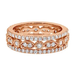 18K White Gold Tacori Style Diamond Full Eternity Ring 1.81c -Jewelry Sales Store 18k gold tacori style diamond full eternity ring 181c p 23025 backro