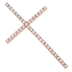 1ct Large Diamond Cross Pendant 14K White Gold Yellow Gold Or Rose Gold -Jewelry Sales Store 1ct large diamond cross pendant white gold yellow gold or rose gold ro