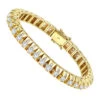 15 Carat Unique Diamond Tennis Bracelet For Men 14K Yellow Gold By Luxurman