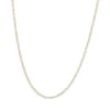 3 Prong Diamond Eternity Chain For Men And Women 14K Yellow Gold Tennis Necklace