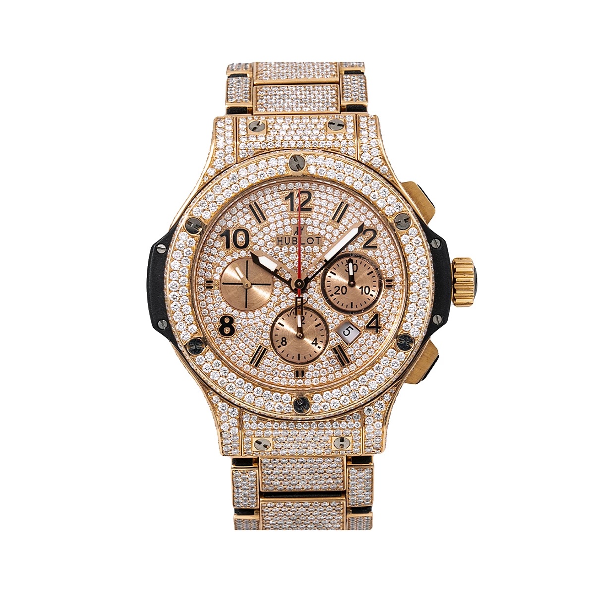 Front Page -Jewelry Sales Store 44mm hublot mens diamond watch fully iced out big bang in rose gold 1809ct 968671 main 1