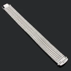 7 Row Diamond Bracelet For Men 1.20ct Sterling Silver -Jewelry Sales Store 7 row diamond bracelet for men 134ct sterling silver 2