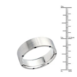 Black Diamond Eternity Band For Men In Platinum 0.21ct 7mm Wide -Jewelry Sales Store black diamond eternity band for men in platinum 021ct 7mm wide rulerwh