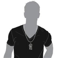 Black Diamond Jesus Face Pendant 0.85ct Sterling Silver -Jewelry Sales Store black diamond jesus face pendant 175ct sterling silver p 49378bod