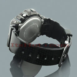 Casio Black G-Shock CZ Crystal Watch 4ct -Jewelry Sales Store black g shock watches cz crystal watch 4ct p 45434back