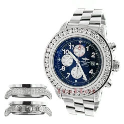 Breitling Aeromarine Super Avenger Diamond Watch 14.12ct