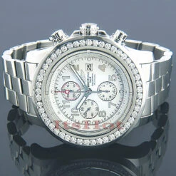 Breitling Super Avenger Diamond Watch 6ct