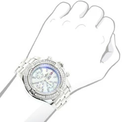 Breitling Super Avenger Men's Diamond Watch 6.50ct -Jewelry Sales Store breitling super avenger mens diamond watch 650ct 3